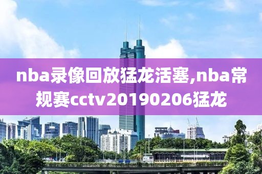nba录像回放猛龙活塞,nba常规赛cctv20190206猛龙