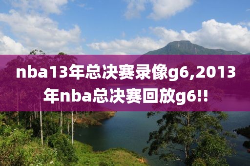 nba13年总决赛录像g6,2013年nba总决赛回放g6!!